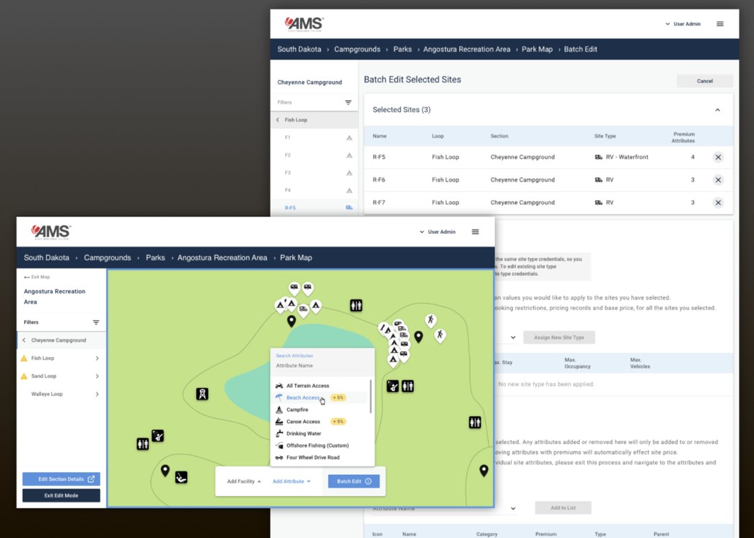 Campground staff interface